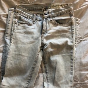 Rag & Bone light wash cropped jeans for intermix
